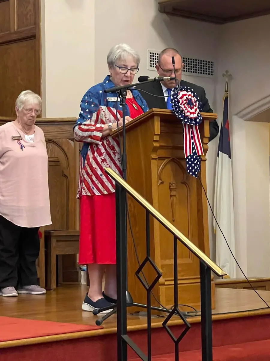 Readers at the podium
